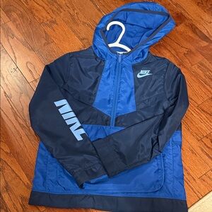 Nike Two-Tone Blue Hooded Jacket